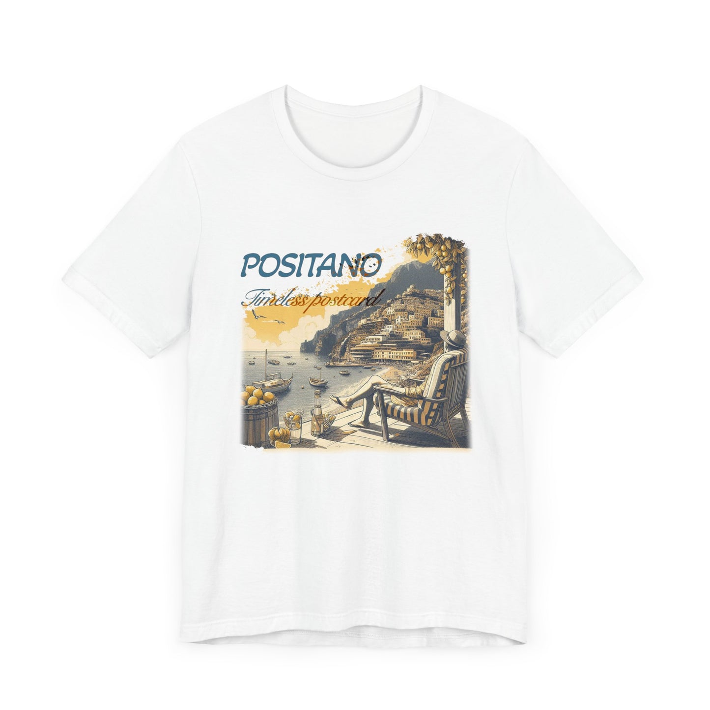 "Positano timeless postcard" T-shirt