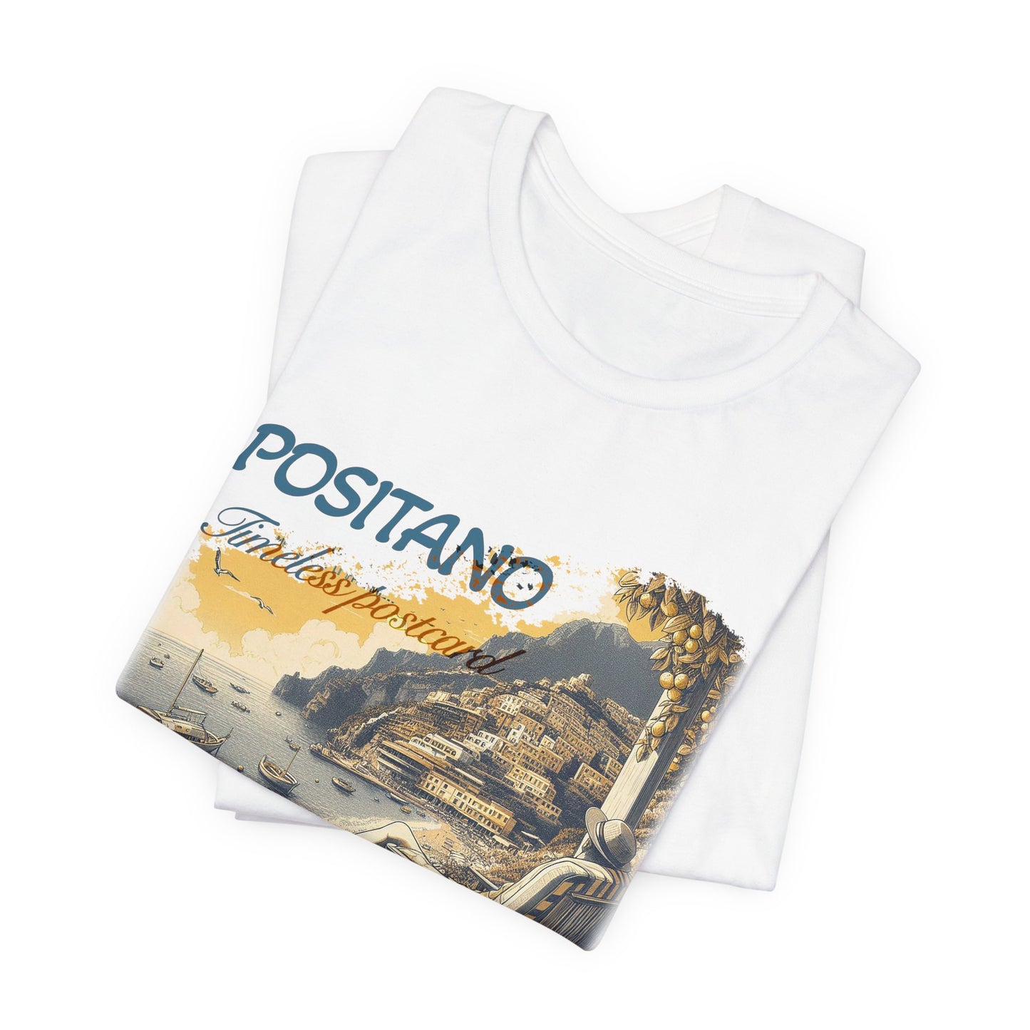 "Positano timeless postcard" T-shirt