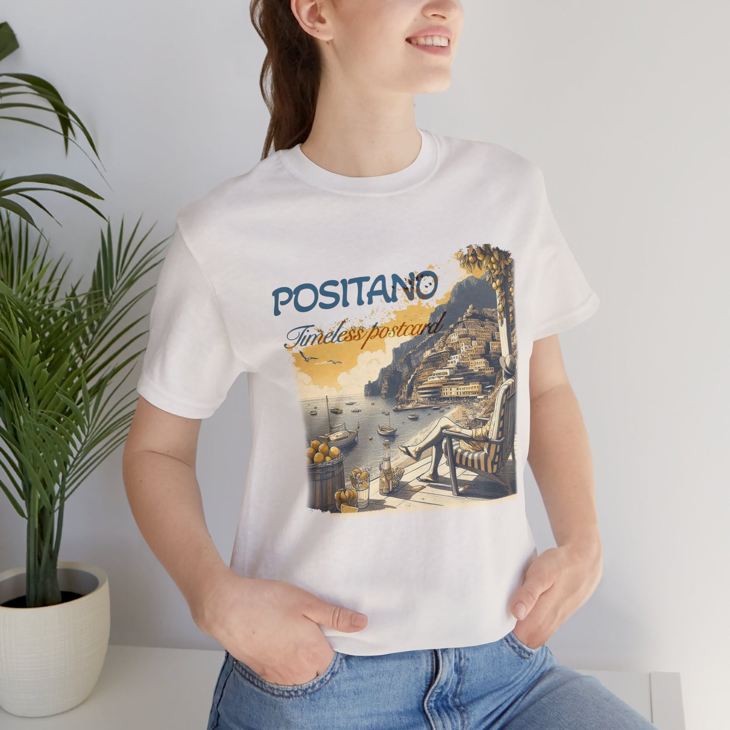 "Positano timeless postcard" T-shirt