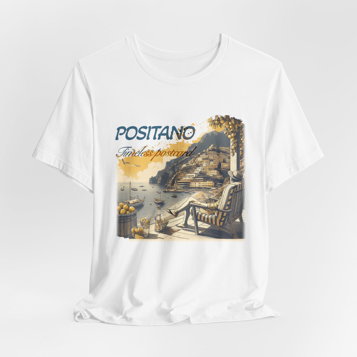 "Positano timeless postcard" T-shirt