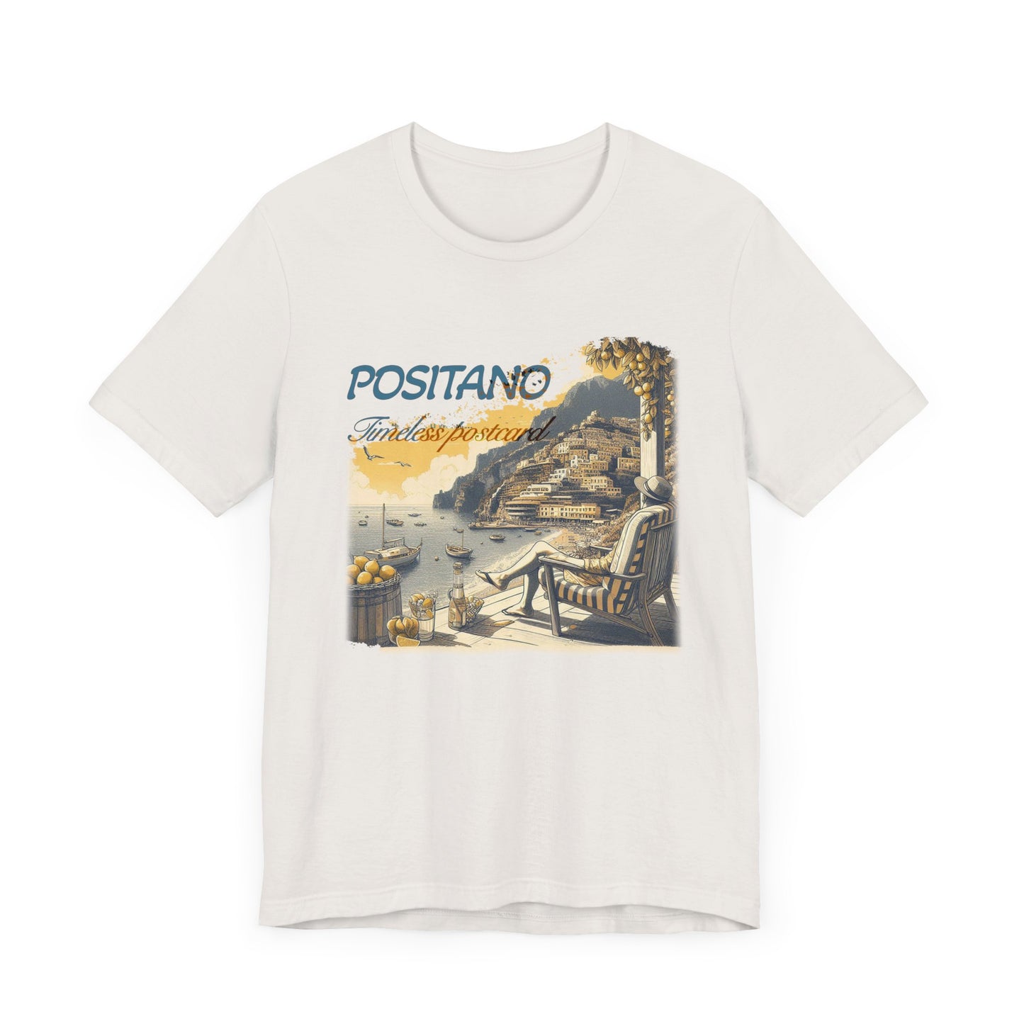 "Positano timeless postcard" T-shirt