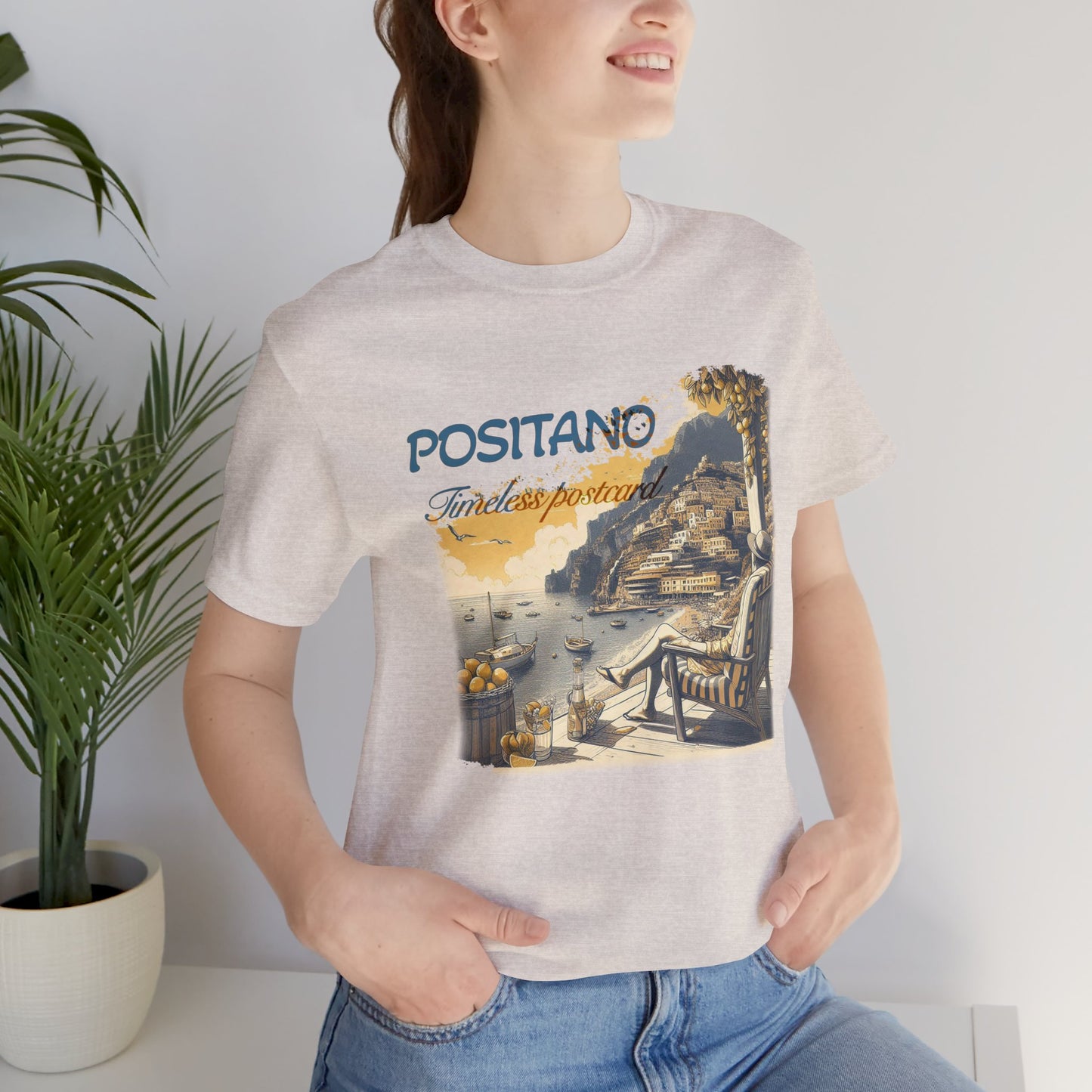 "Positano timeless postcard" T-shirt