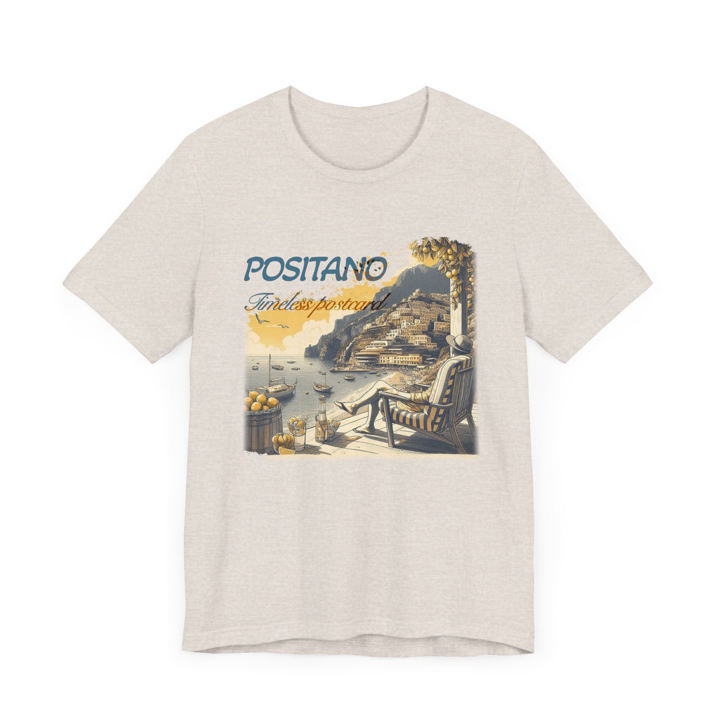 "Positano timeless postcard" T-shirt