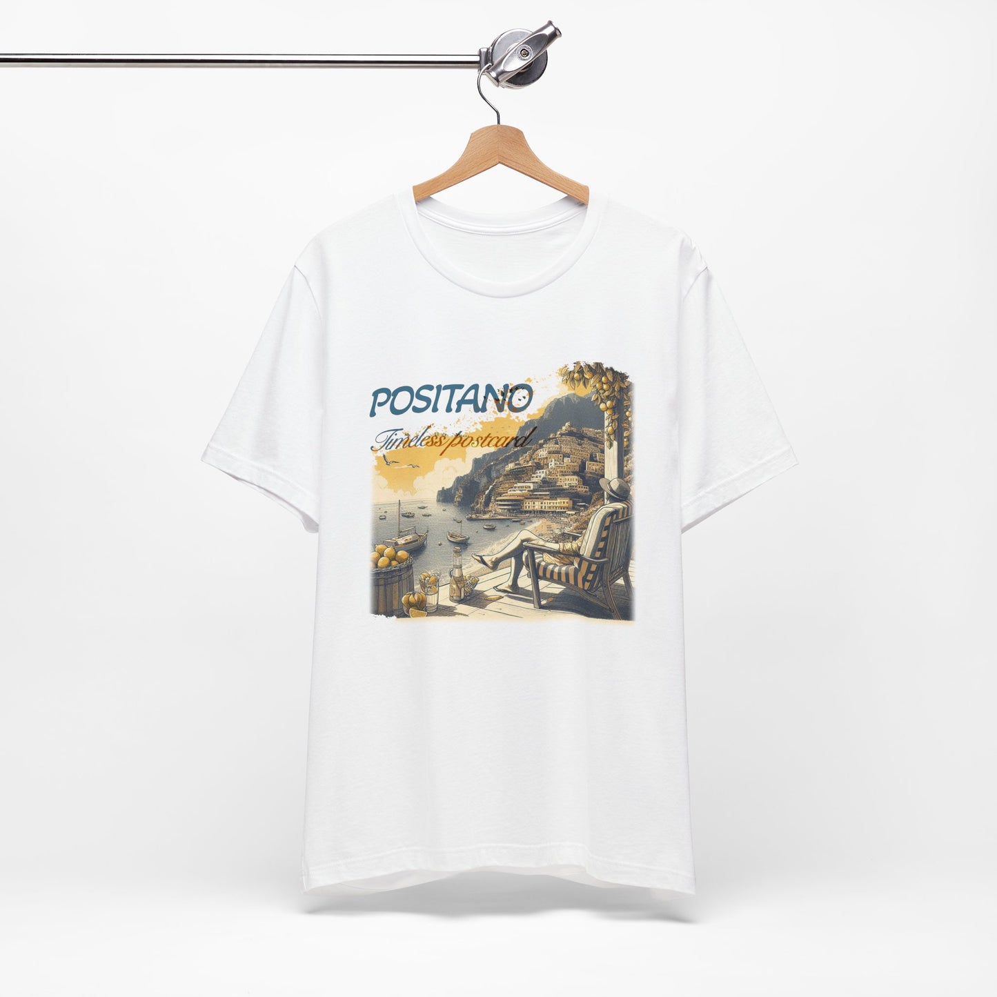 "Positano timeless postcard" T-shirt