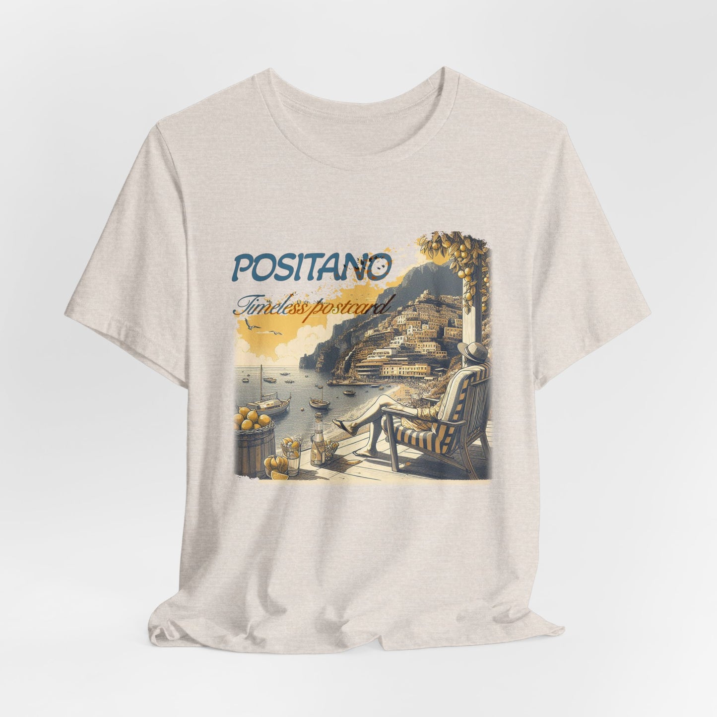 "Positano timeless postcard" T-shirt